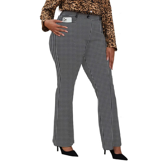 Wrinkle-Free Stretch Dress Plus Size Pants for Women | Pull-on Comfort Office Pant