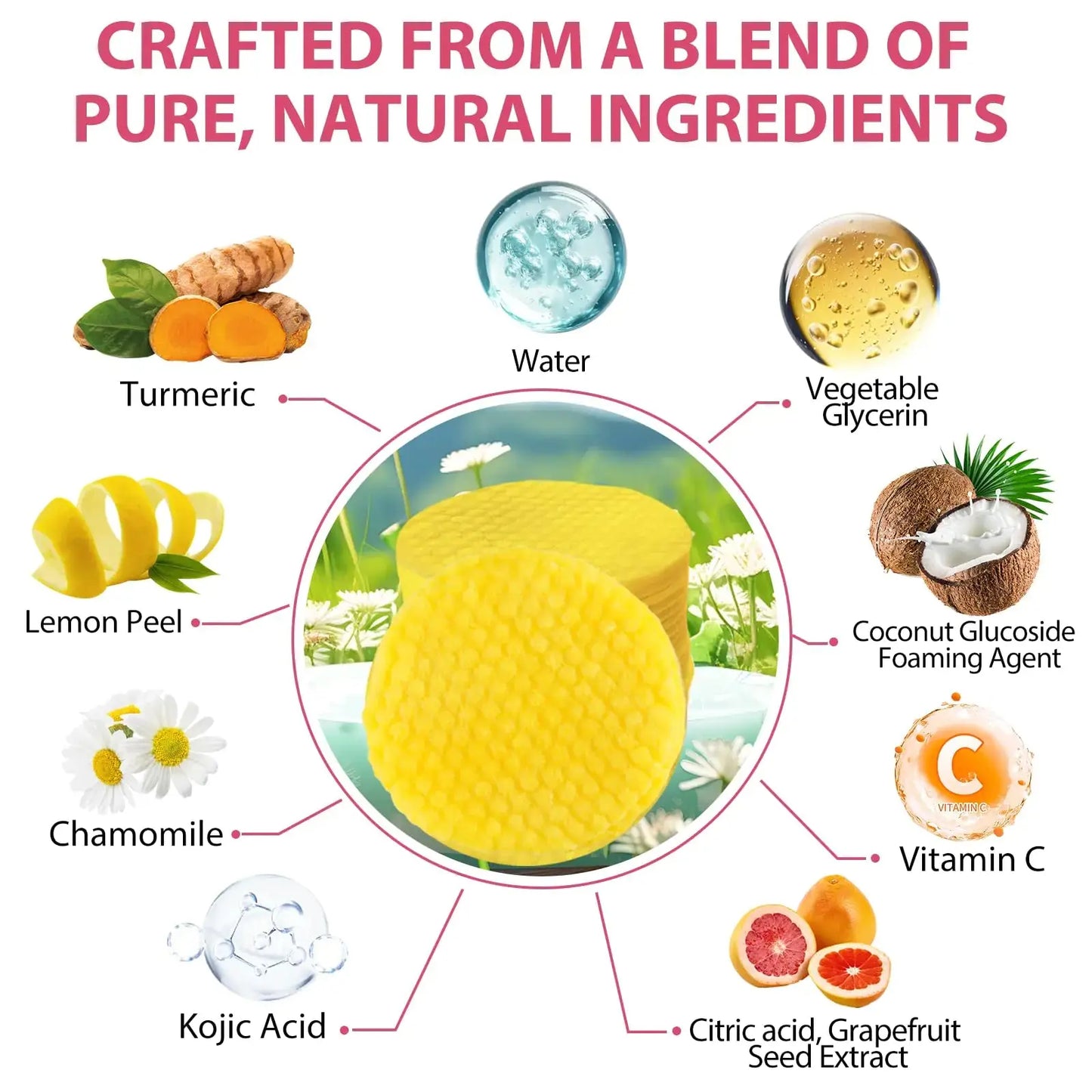 Xaarty Turmeric Kojic Acid Cleansing Pads | Helps Balance Skin Oil & Water