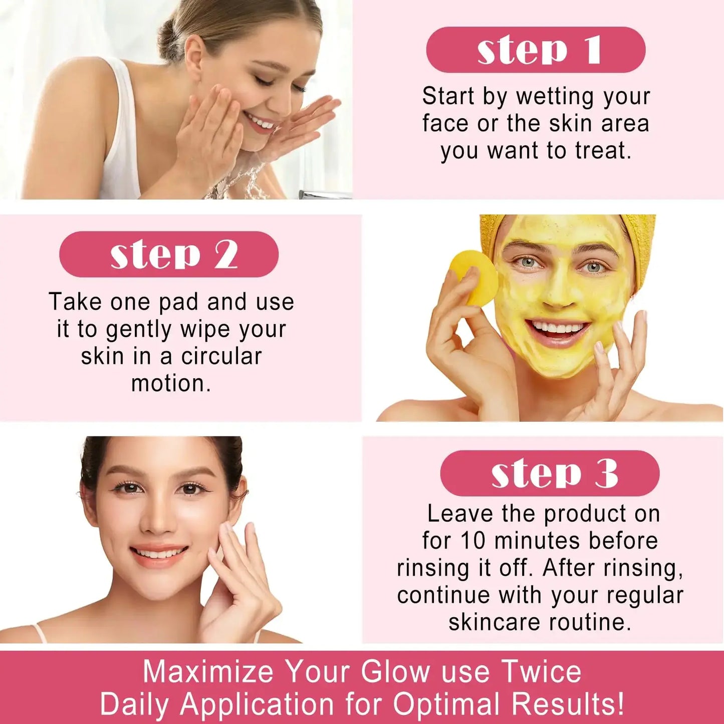 Xaarty Turmeric Kojic Acid Cleansing Pads | Helps Balance Skin Oil & Water