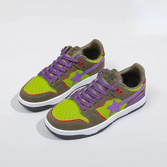 Y2K Retro Star Multicolor Sneakers