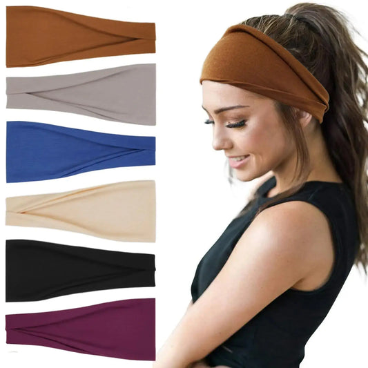YONUF Fashion Wide Headbands For Women - Yoga Workout Hair Accessories