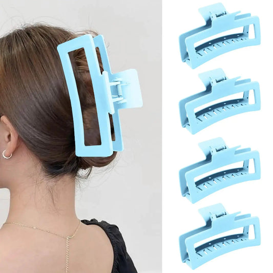 ZYTJ 5 Inche Blue Extra Large Claw Clips for Thick Hair & Long Hair - Strong & Non-slip