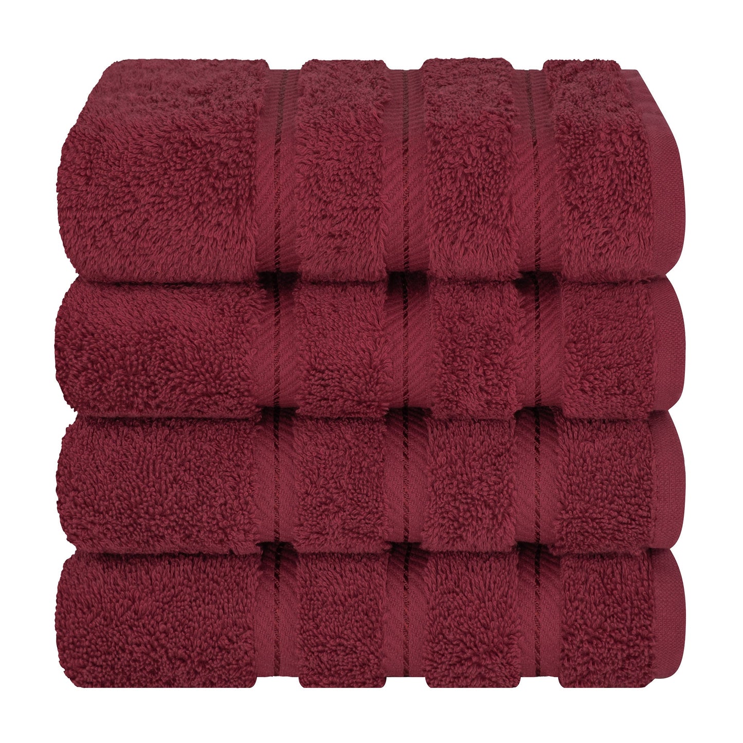 American Soft Linen 100%  Cotton Turkish Towels, 4 Pack Hand Towel Set, Super Soft, Absorbent, Quick Dry Premium Towels