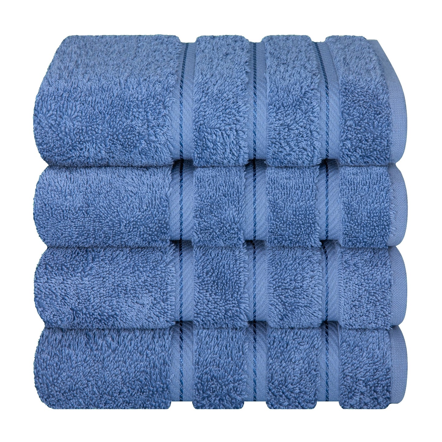 American Soft Linen 100%  Cotton Turkish Towels, 4 Pack Hand Towel Set, Super Soft, Absorbent, Quick Dry Premium Towels