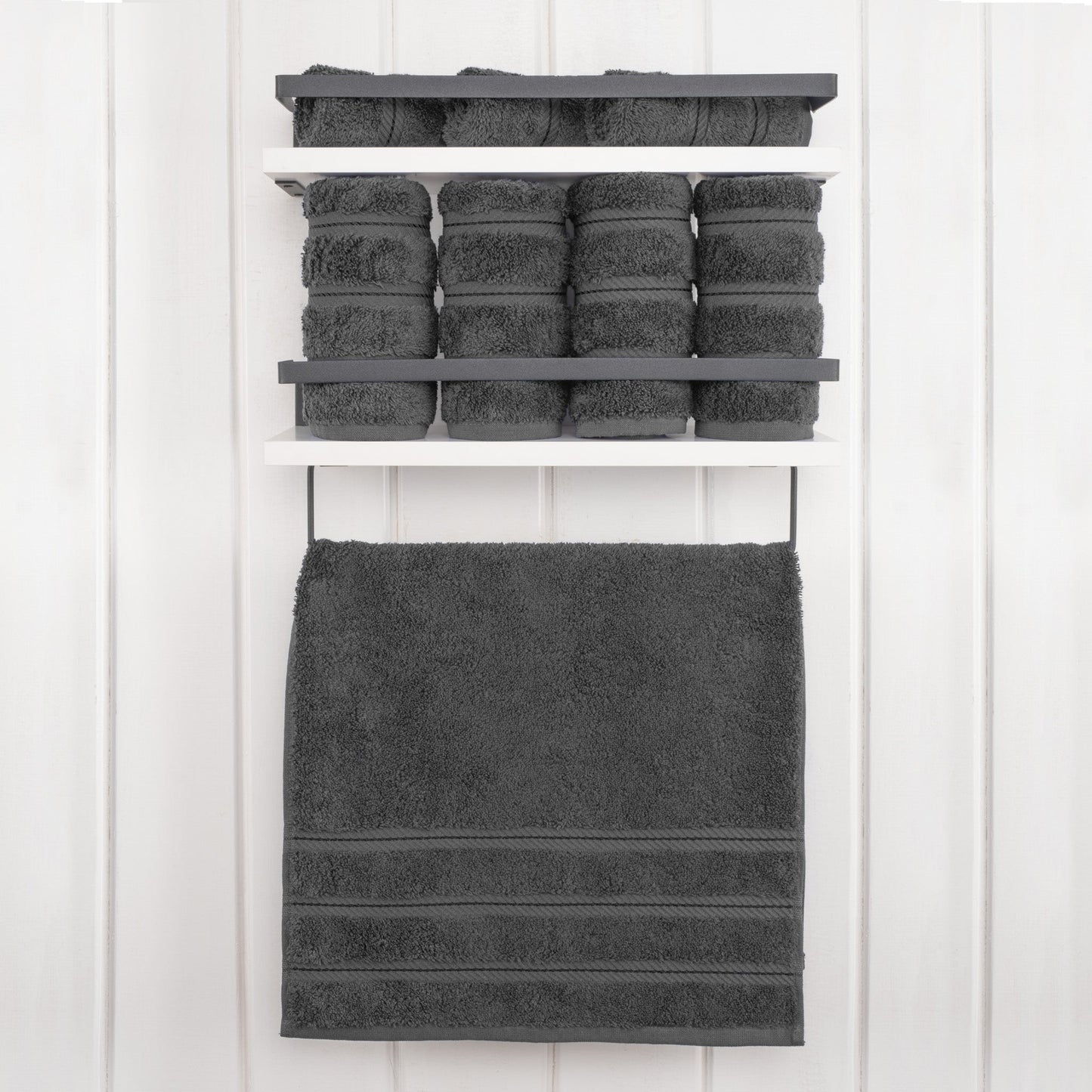 American Soft Linen 100%  Cotton Turkish Towels, 4 Pack Hand Towel Set, Super Soft, Absorbent, Quick Dry Premium Towels
