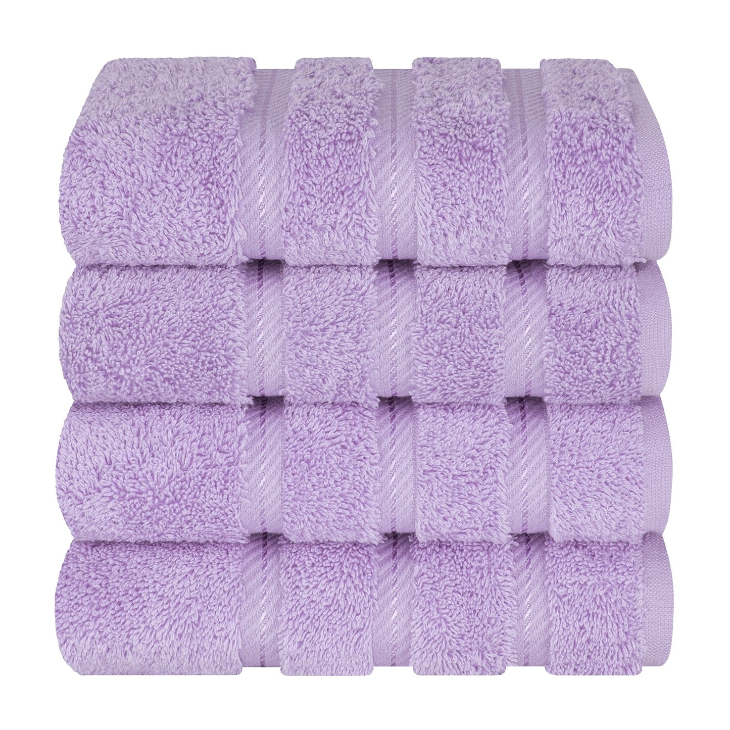American Soft Linen 100%  Cotton Turkish Towels, 4 Pack Hand Towel Set, Super Soft, Absorbent, Quick Dry Premium Towels