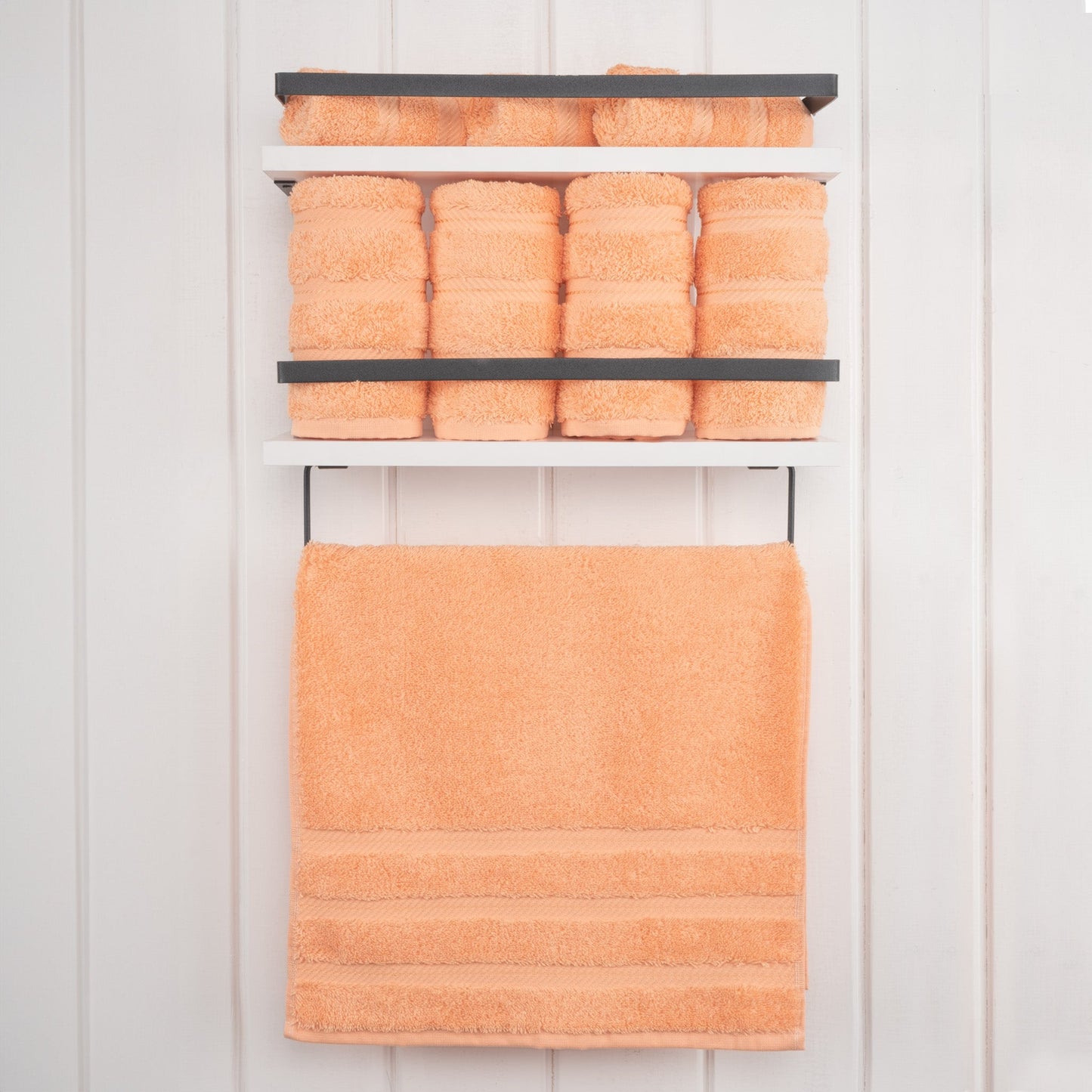 American Soft Linen 100%  Cotton Turkish Towels, 4 Pack Hand Towel Set, Super Soft, Absorbent, Quick Dry Premium Towels