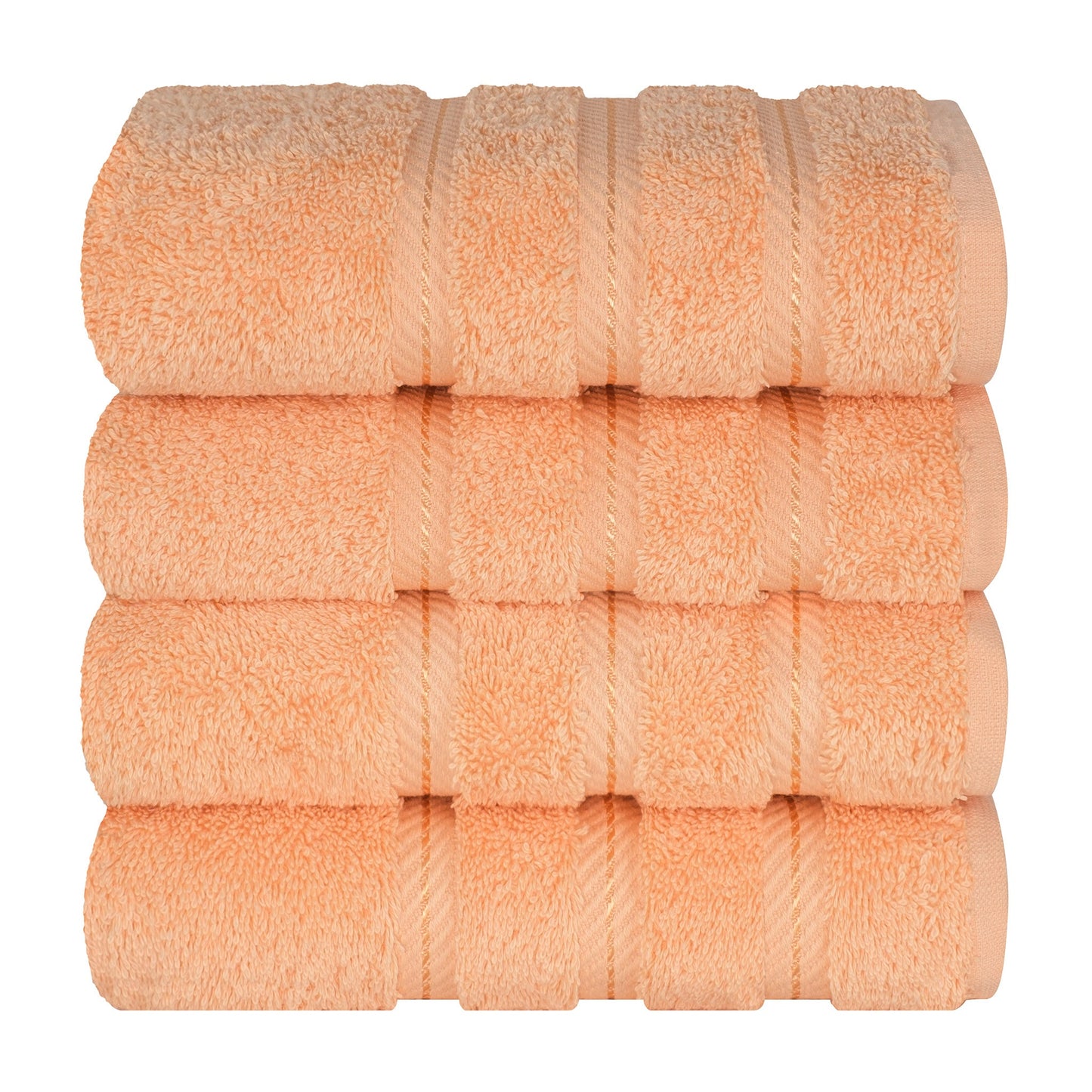 American Soft Linen 100%  Cotton Turkish Towels, 4 Pack Hand Towel Set, Super Soft, Absorbent, Quick Dry Premium Towels