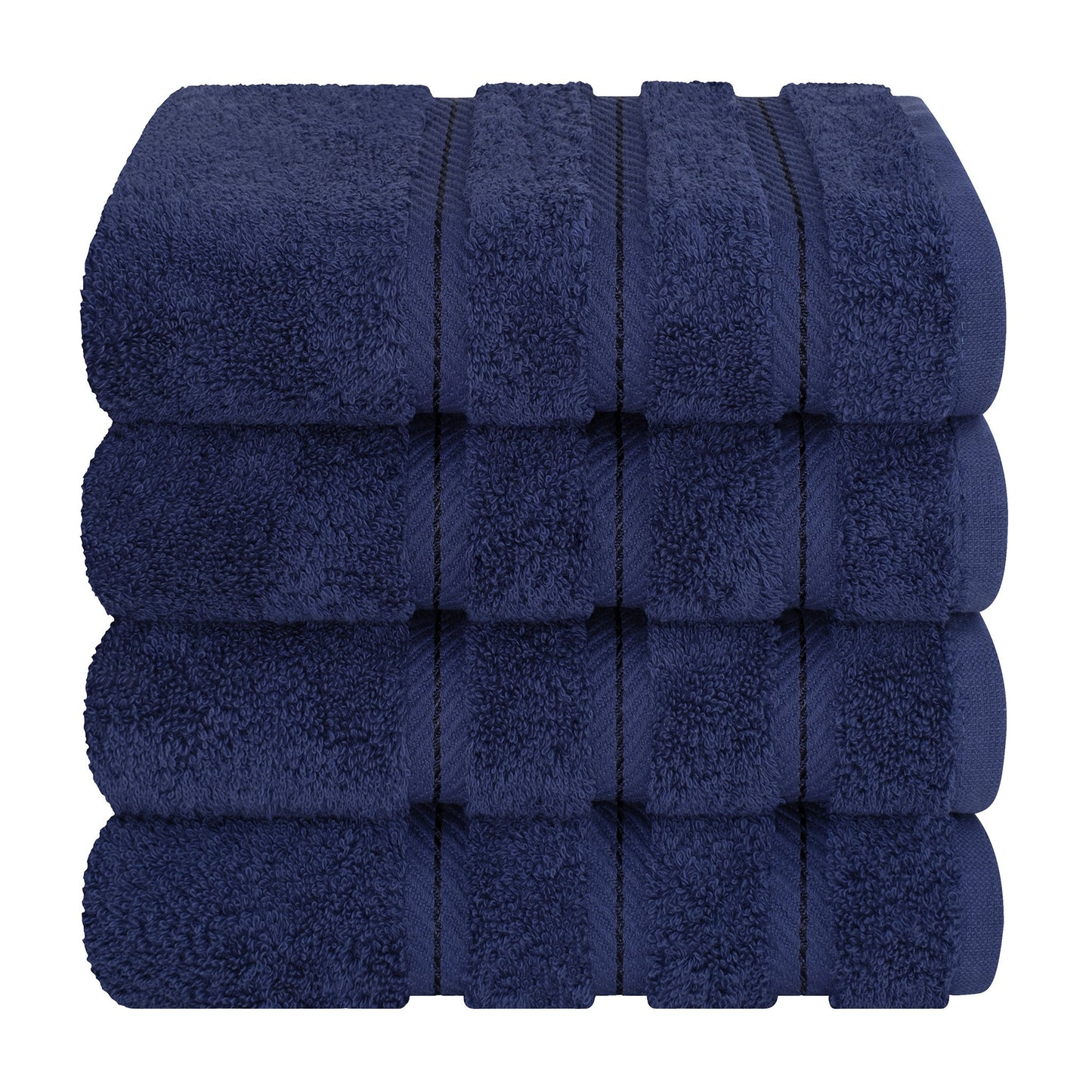 American Soft Linen 100%  Cotton Turkish Towels, 4 Pack Hand Towel Set, Super Soft, Absorbent, Quick Dry Premium Towels