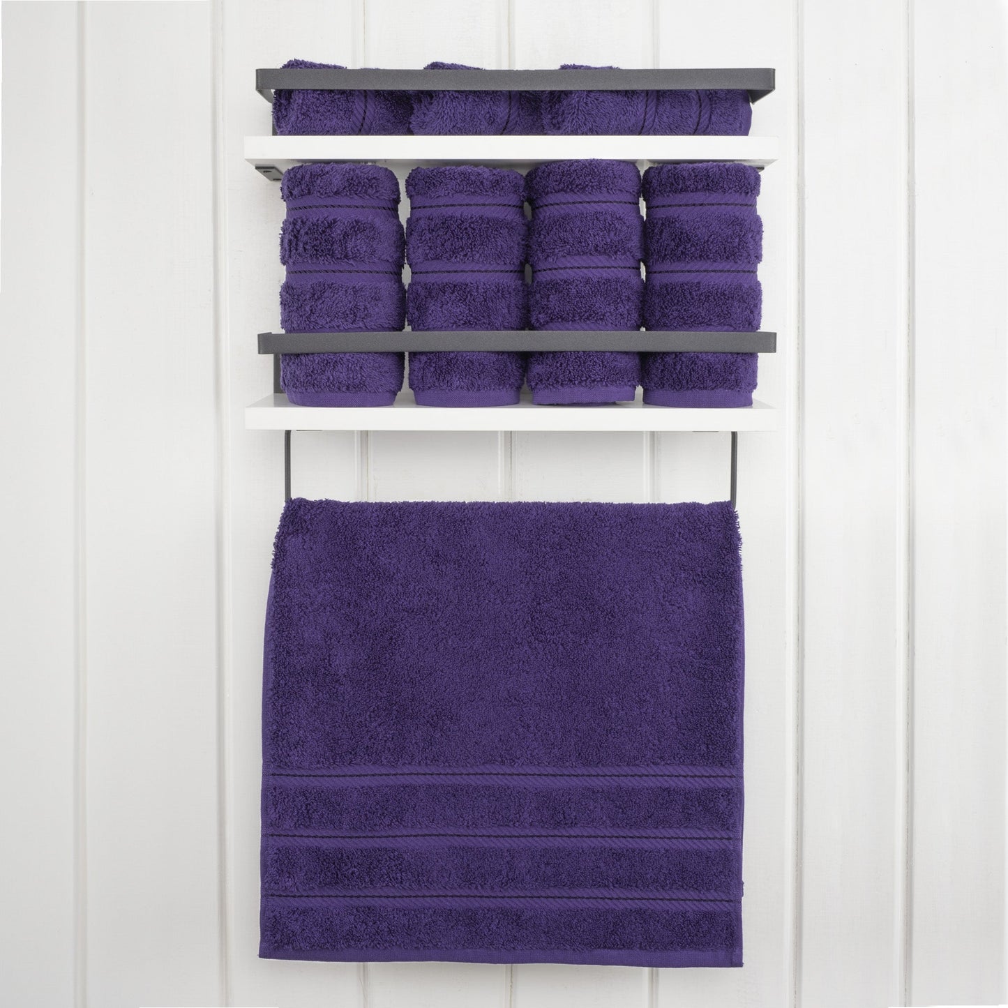American Soft Linen 100%  Cotton Turkish Towels, 4 Pack Hand Towel Set, Super Soft, Absorbent, Quick Dry Premium Towels