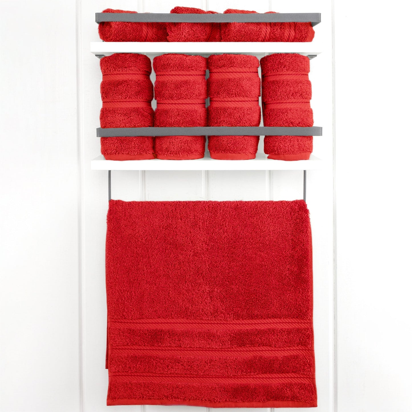 American Soft Linen 100%  Cotton Turkish Towels, 4 Pack Hand Towel Set, Super Soft, Absorbent, Quick Dry Premium Towels