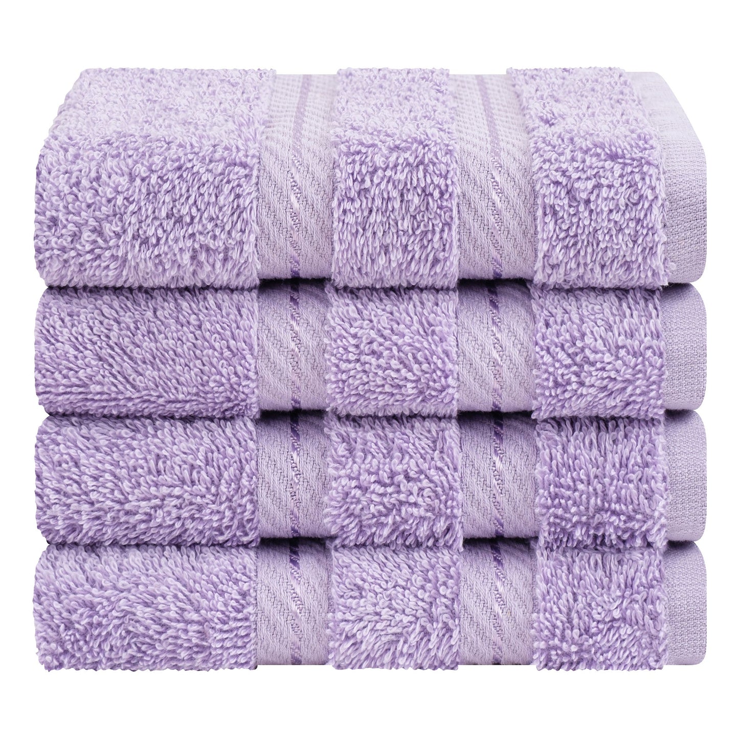4 Piece 100% Cotton Softness, Elegance, Comfort Washcloth Turkish Towel Set
