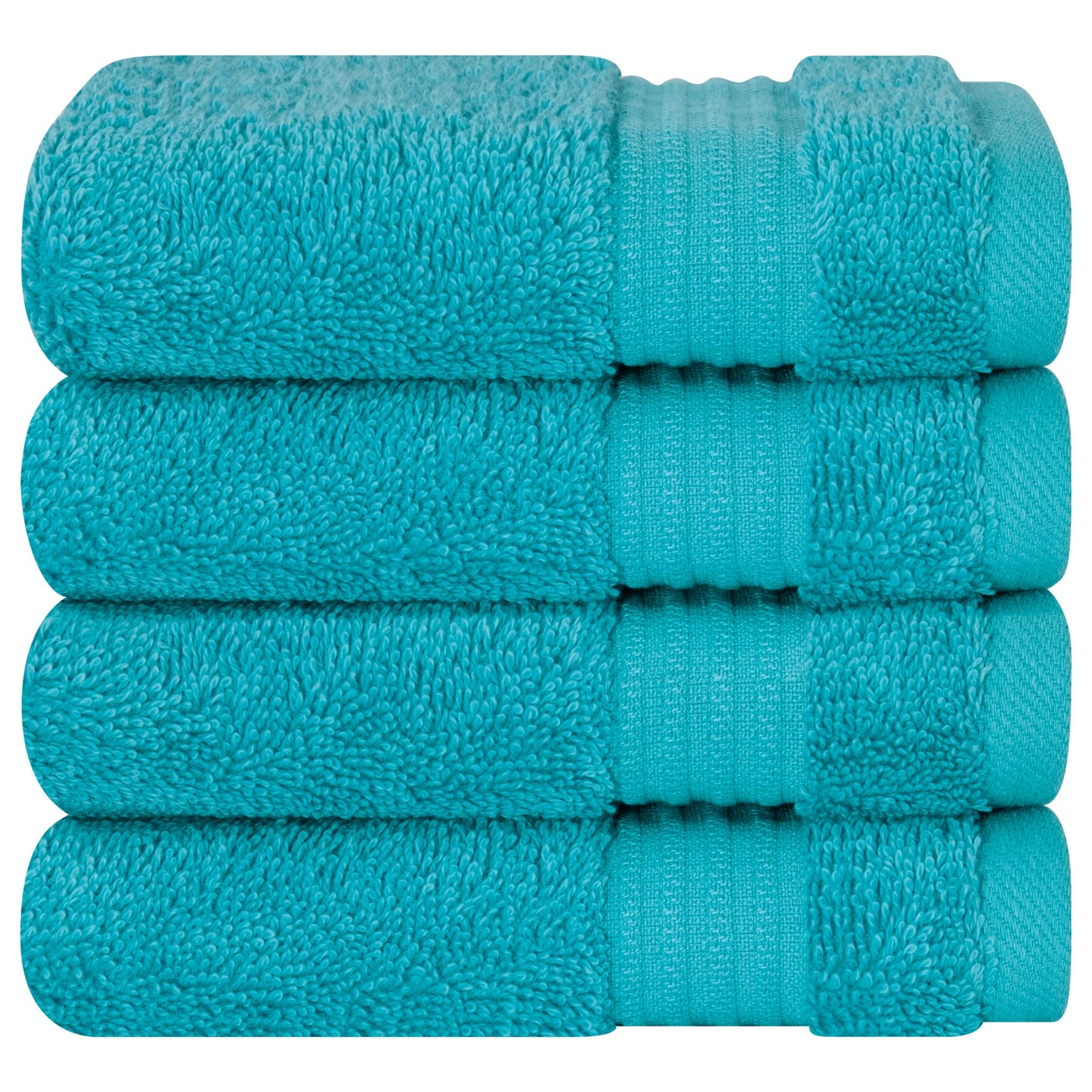 American Soft Linen Bekos 100% Cotton Turkish Towels, 4 Piece Washcloth Towel Set