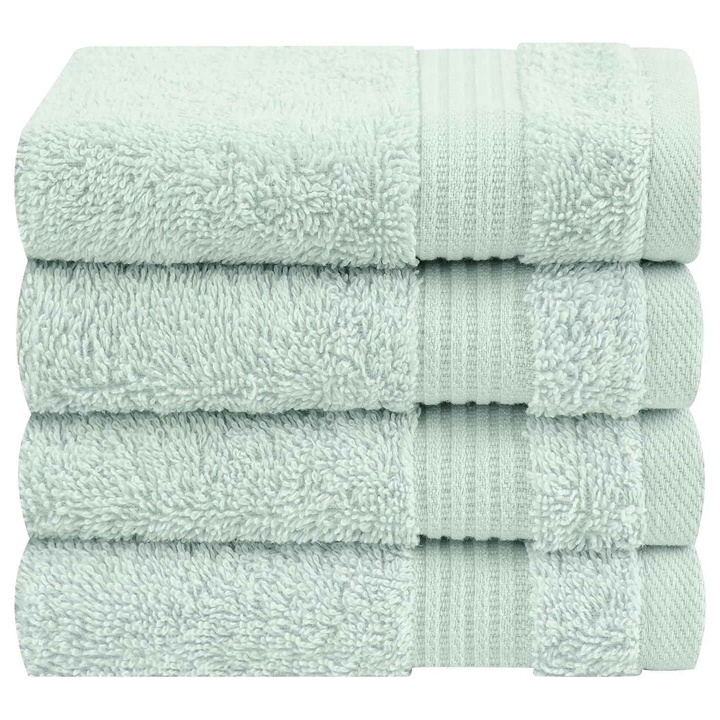 American Soft Linen Bekos 100% Cotton Turkish Towels, 4 Piece Washcloth Towel Set