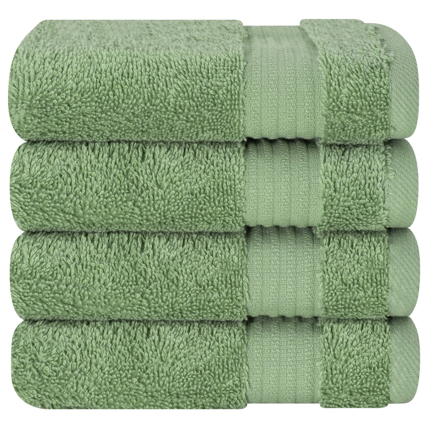 American Soft Linen Bekos 100% Cotton Turkish Towels, 4 Piece Washcloth Towel Set