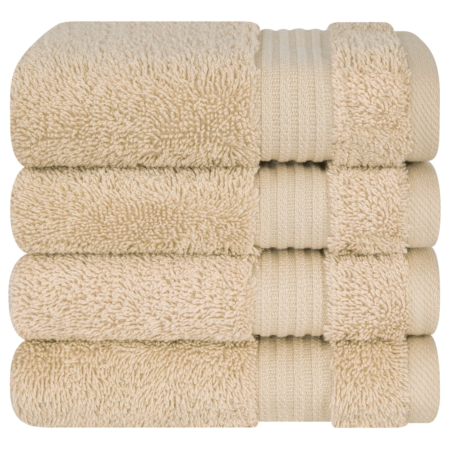 American Soft Linen Bekos 100% Cotton Turkish Towels, 4 Piece Washcloth Towel Set