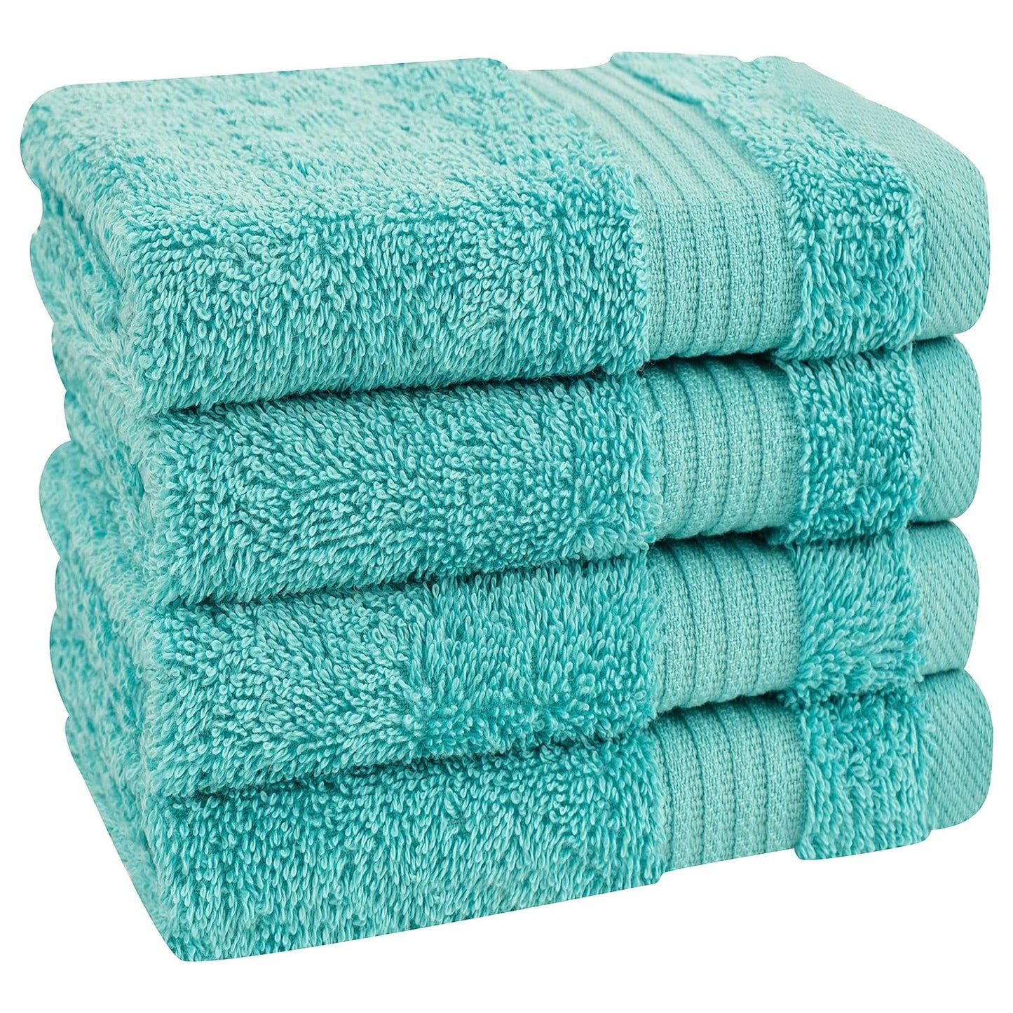 American Soft Linen Bekos 100% Cotton Turkish Towels, 4 Piece Washcloth Towel Set