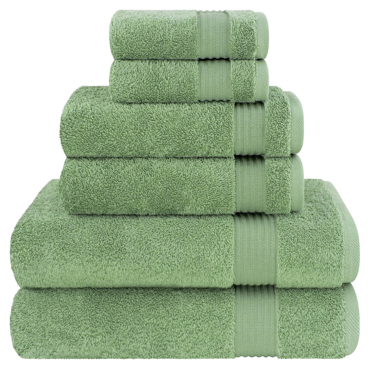 American Soft Linen Bekos 100% Cotton Turkish Towels 6 Piece Bath Towel Set with 18 Different Colors