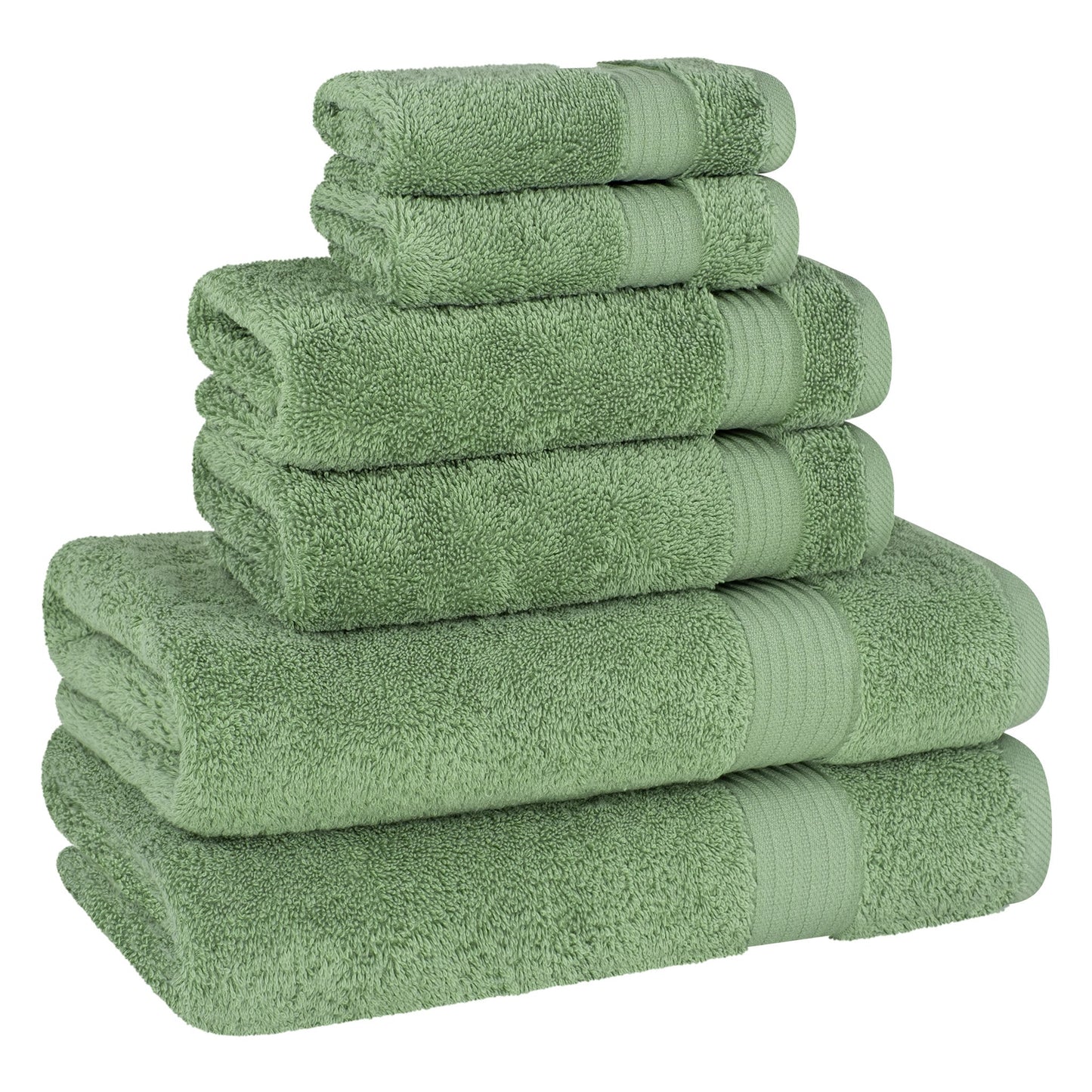 American Soft Linen Bekos 100% Cotton Turkish Towels 6 Piece Bath Towel Set with 18 Different Colors
