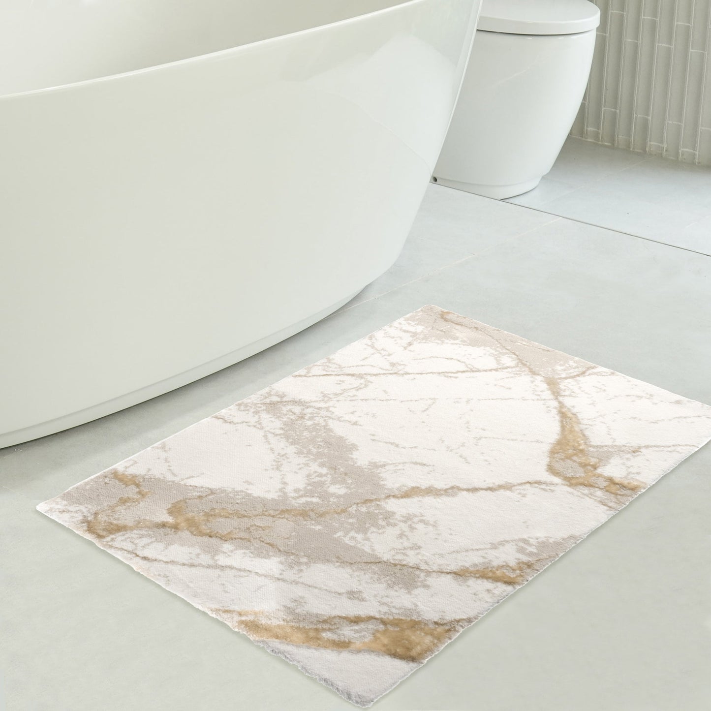 American Soft Linen Emest Bath Rug – 24"x36" Decorative Premium Cotton Bath Mats for Bathroom