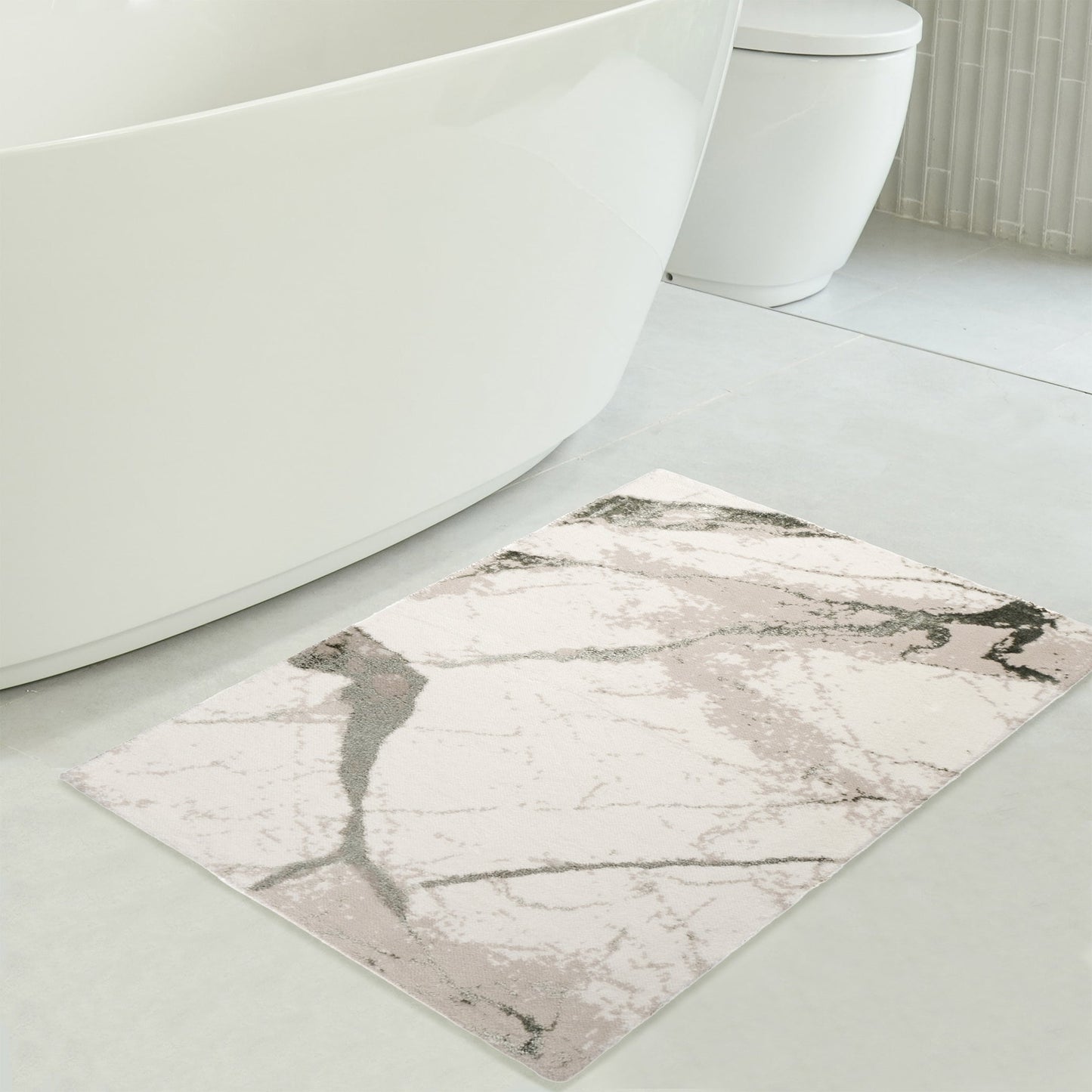 American Soft Linen Emest Bath Rug – 24"x36" Decorative Premium Cotton Bath Mats for Bathroom