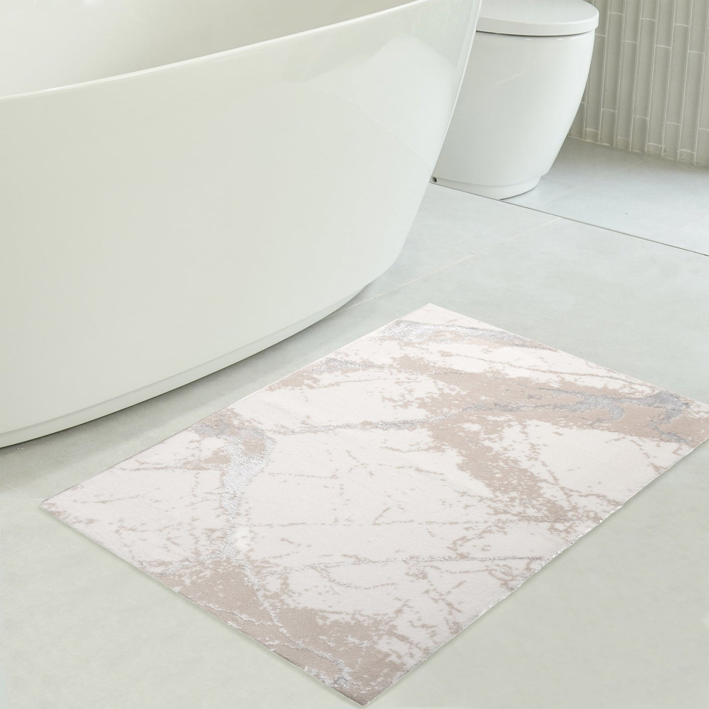 American Soft Linen Emest Bath Rug – 24"x36" Decorative Premium Cotton Bath Mats for Bathroom