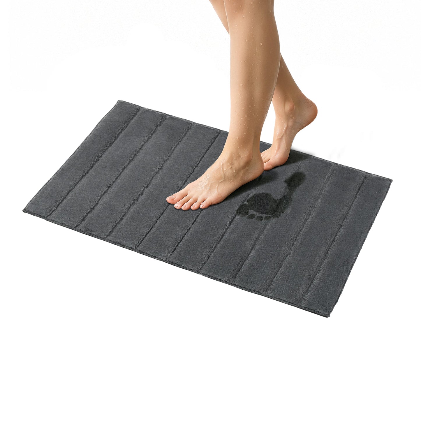 American Soft Linen Katiy Bath Rug – 21x34 Inches Non-Slip Premium Cotton Comfort - Bath Mats for Bathroom