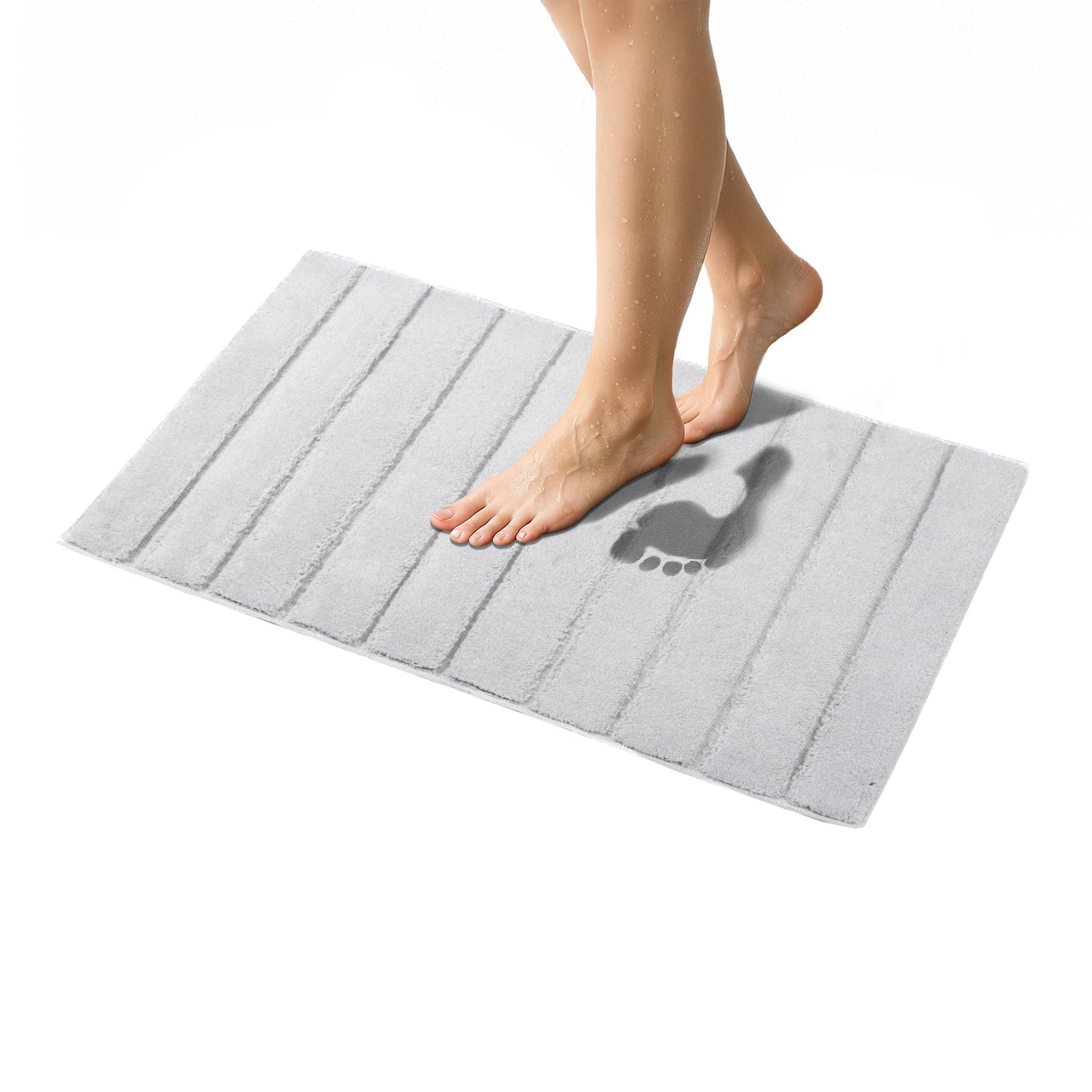 American Soft Linen Katiy Bath Rug – 21x34 Inches Non-Slip Premium Cotton Comfort - Bath Mats for Bathroom