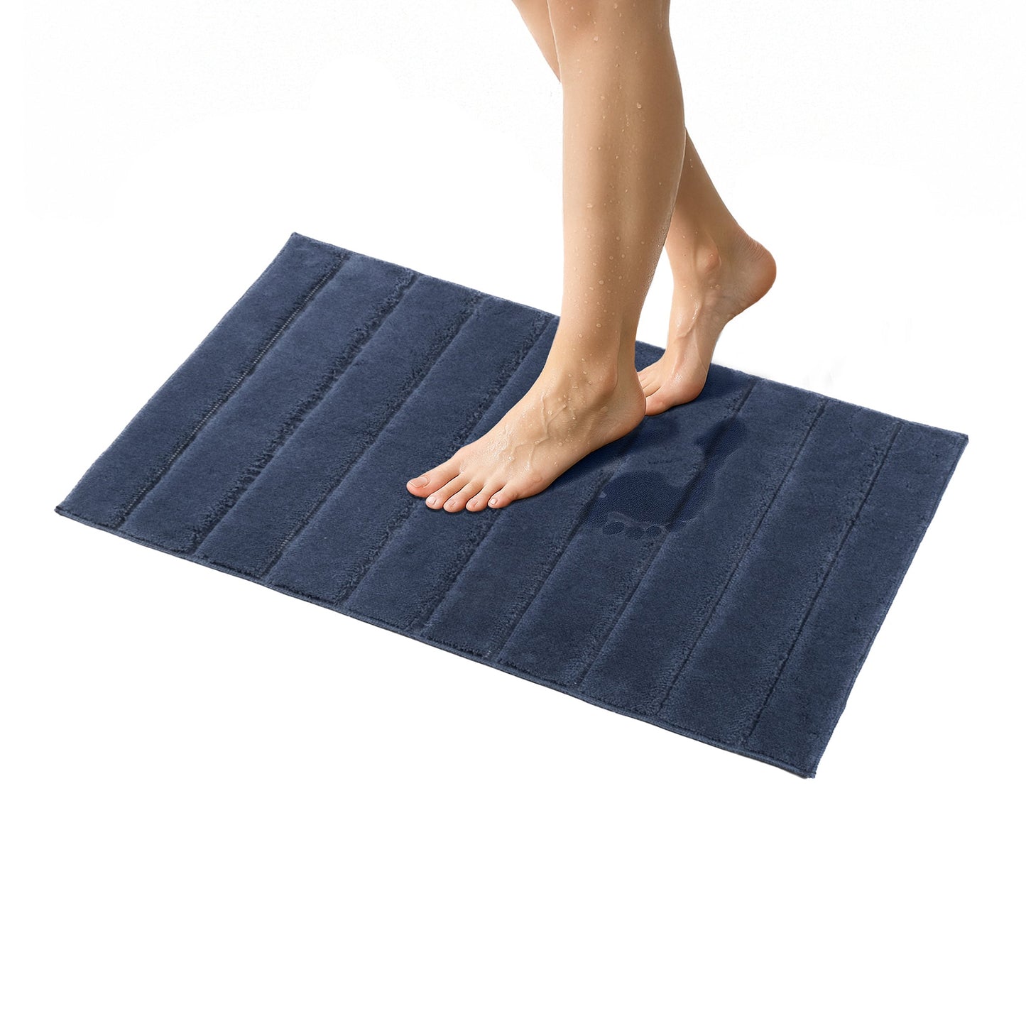 American Soft Linen Katiy Bath Rug – 21x34 Inches Non-Slip Premium Cotton Comfort - Bath Mats for Bathroom