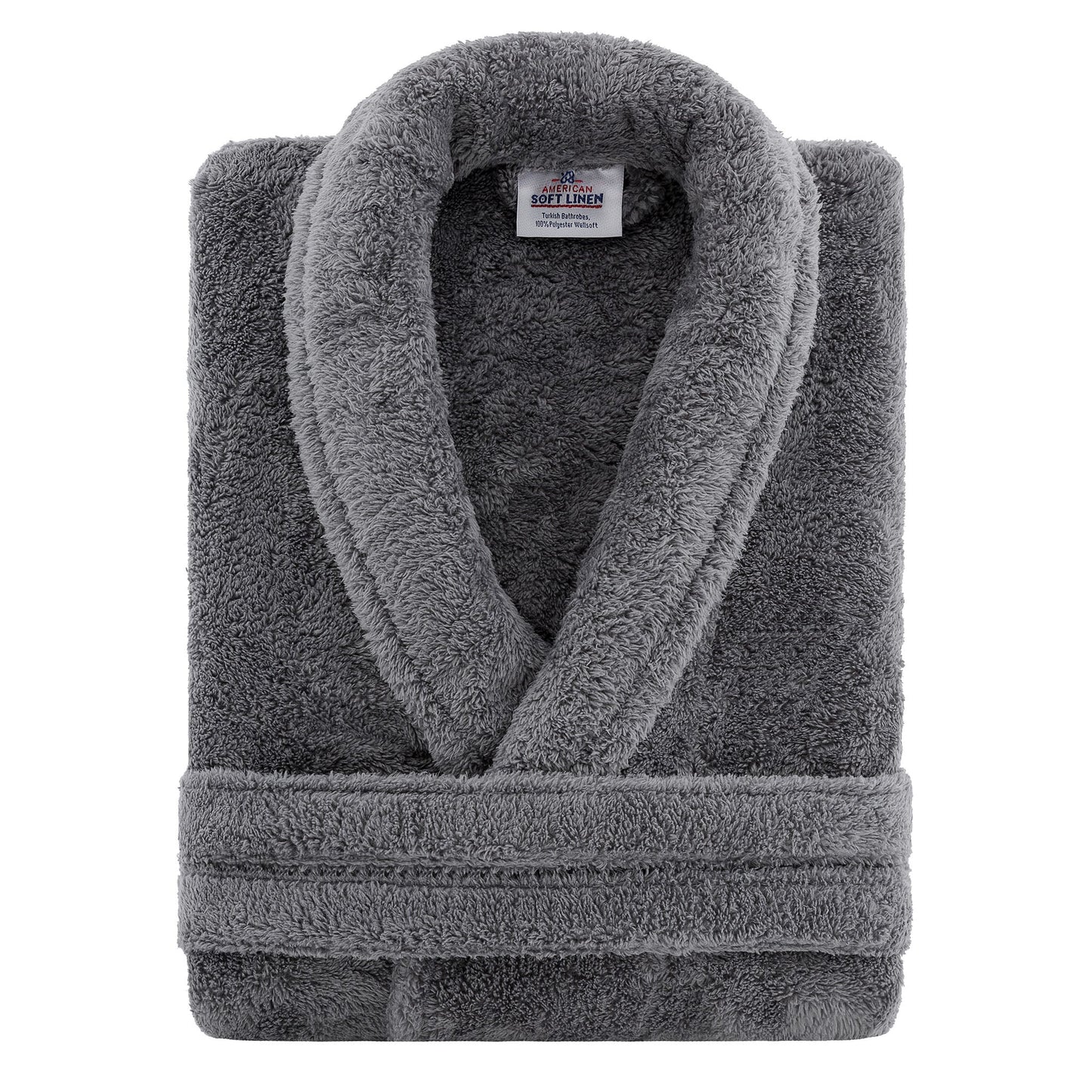 American Soft Linen Unisex Fleece Bathrobe, Super Soft, Absorbent and Fluffy - Wholesale