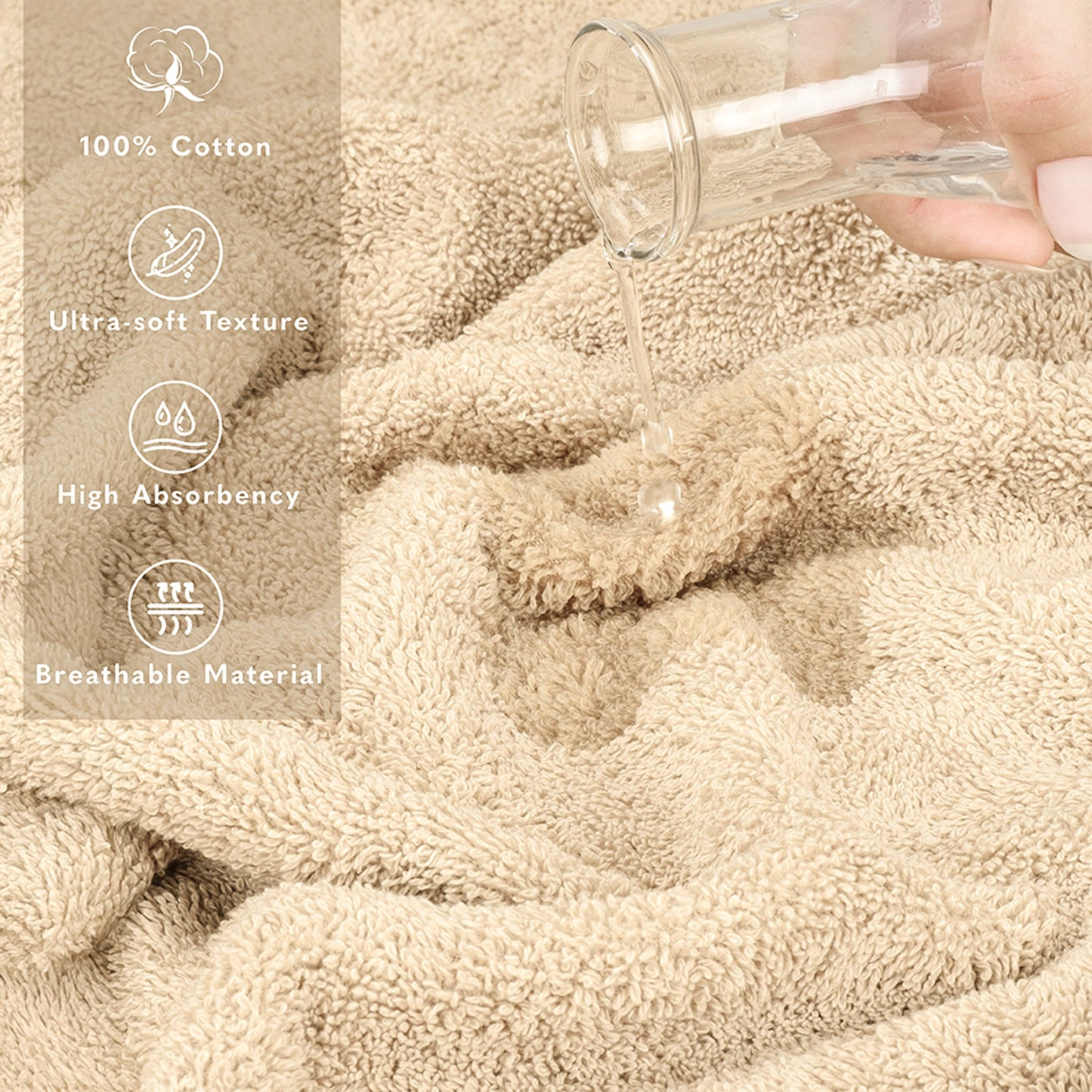 40x80 Inch Premium Bath Sheet OVERSIZED 100% Ring Spun Cotton, Luxury, Maximum Softness, Extra Large Bath Towel