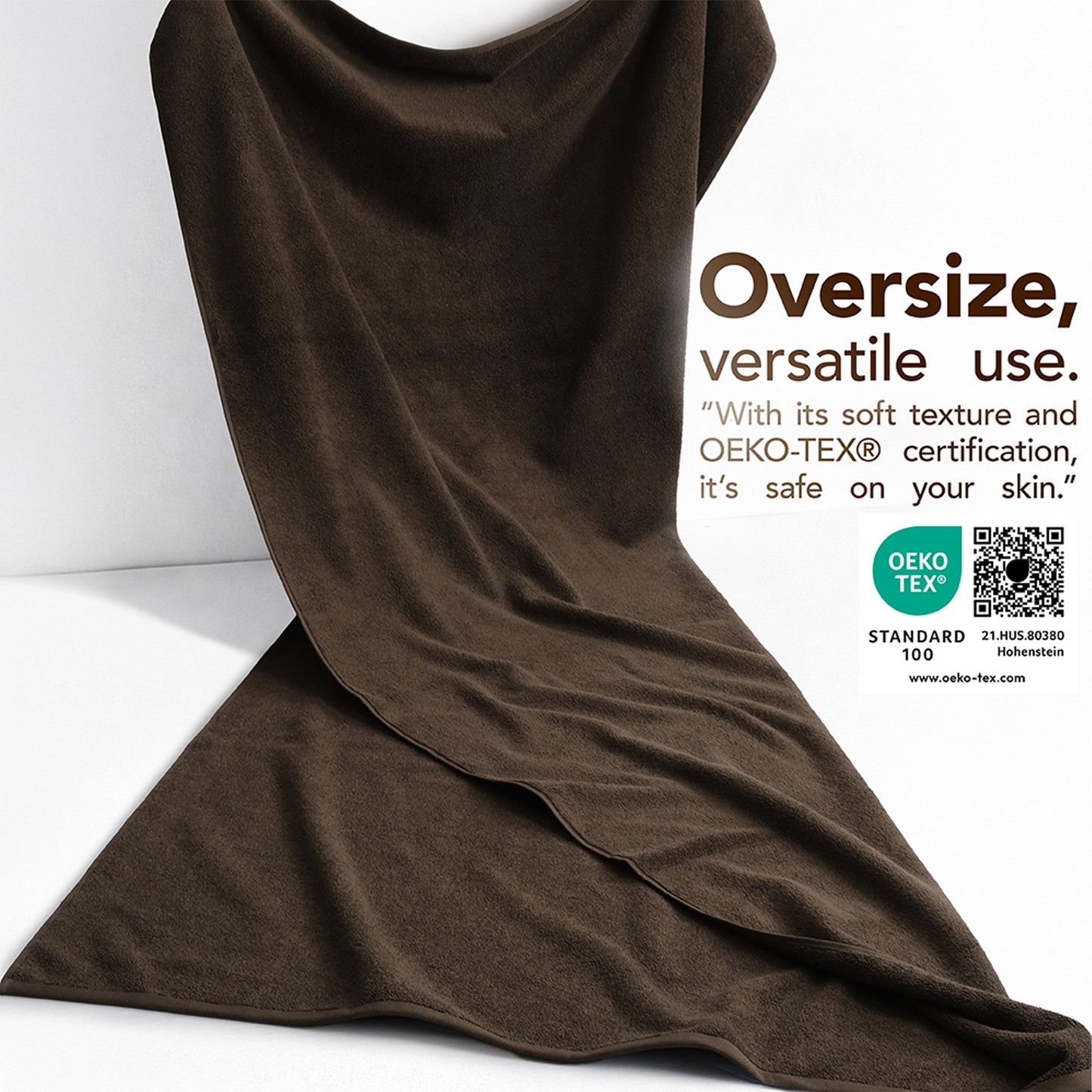40x80 Inch Premium Bath Sheet OVERSIZED 100% Ring Spun Cotton, Luxury, Maximum Softness, Extra Large Bath Towel