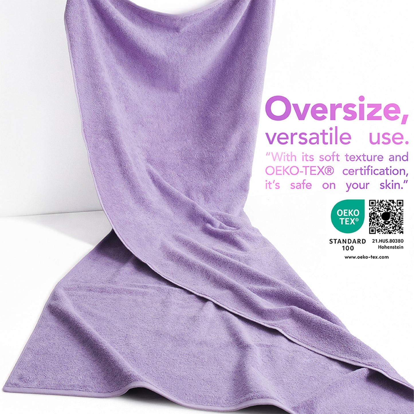 40x80 Inch Premium Bath Sheet OVERSIZED 100% Ring Spun Cotton, Luxury, Maximum Softness, Extra Large Bath Towel