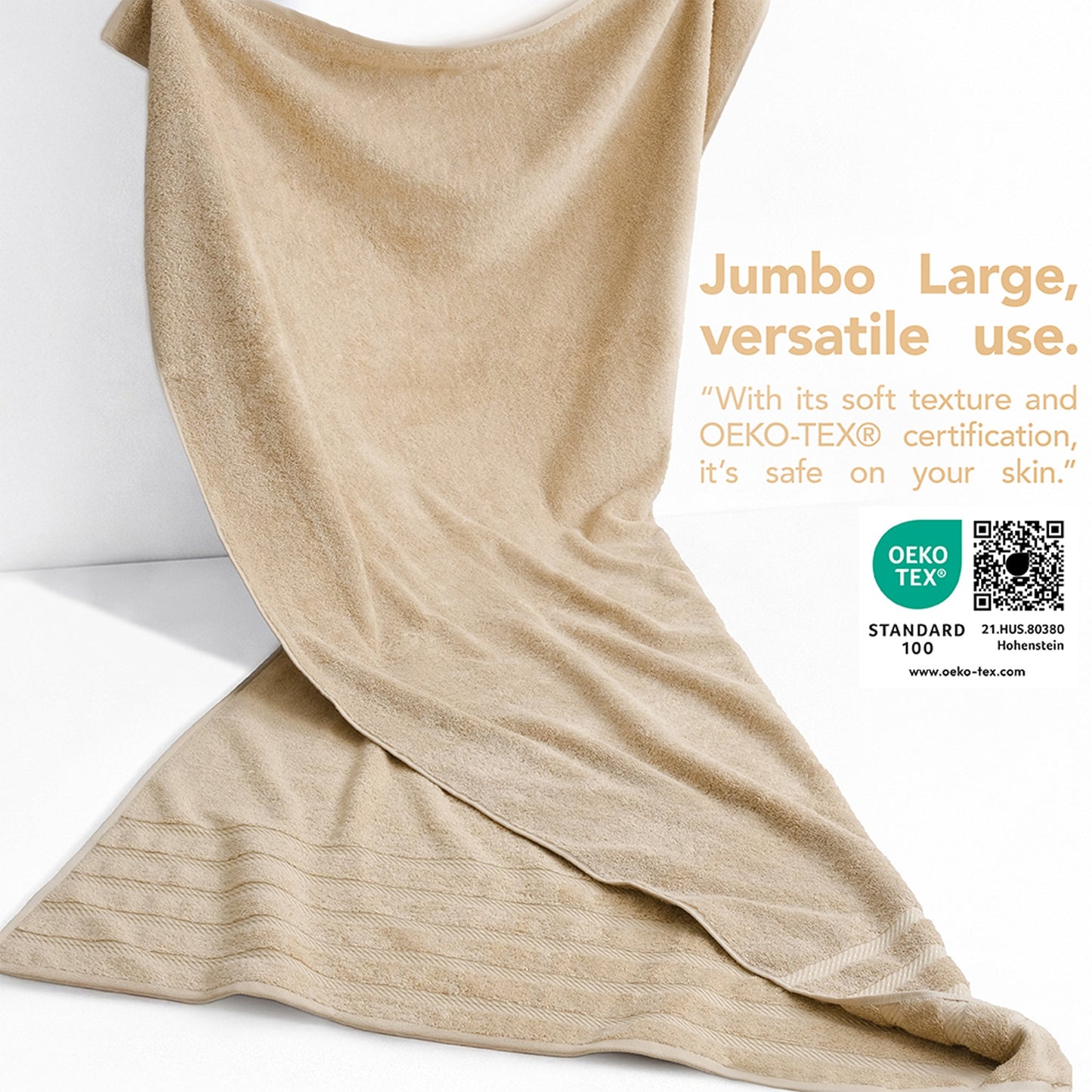 35x70 Inch Premium Bath Sheet JUMBO 100% Cotton Turkish Towels, Extremely Soft, Luxury,  Extra Large Bath Towel (BEST CHOICE)
