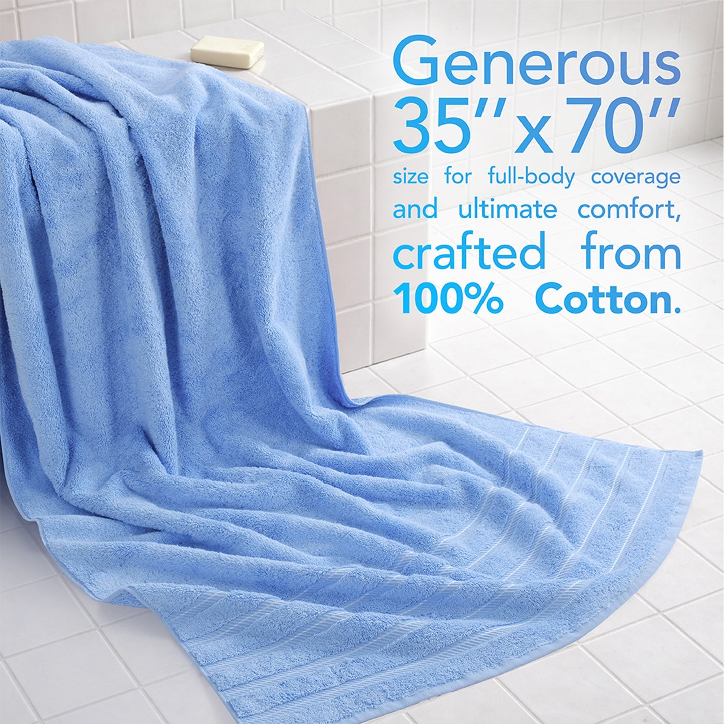 35x70 Inch Premium Bath Sheet JUMBO 100% Cotton Turkish Towels, Extremely Soft, Luxury,  Extra Large Bath Towel (BEST CHOICE)