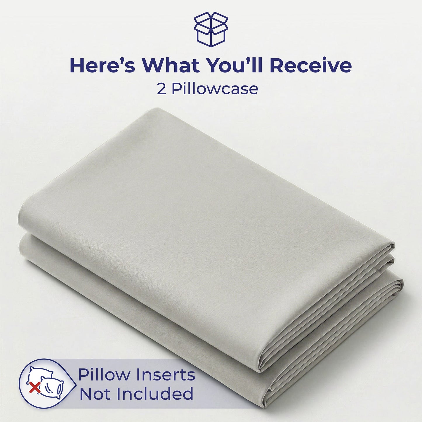 American Soft Linen 100% Cotton Sateen Pillowcase Set (2 Piece) - Soft, Breathable, Hotel Quality Pillow Covers