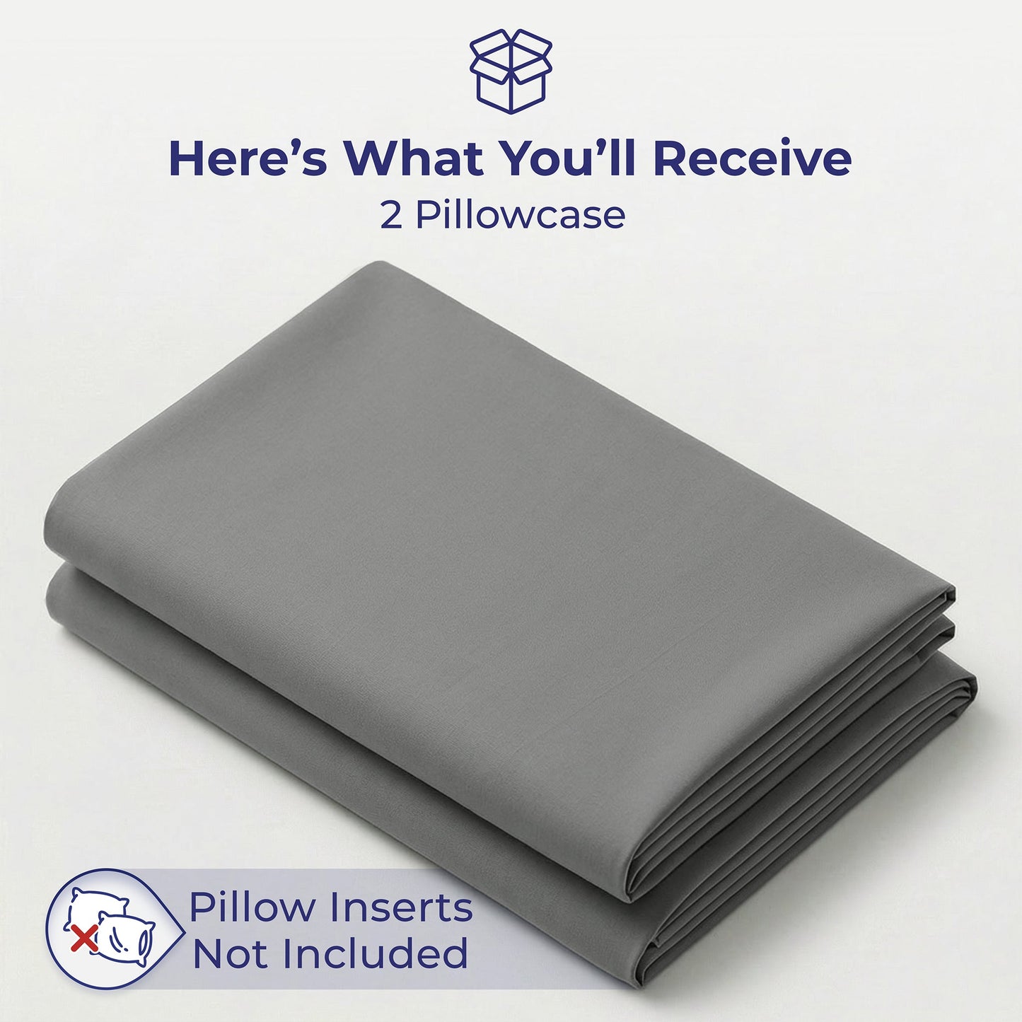 American Soft Linen 100% Cotton Sateen Pillowcase Set (2 Piece) - Soft, Breathable, Hotel Quality Pillow Covers