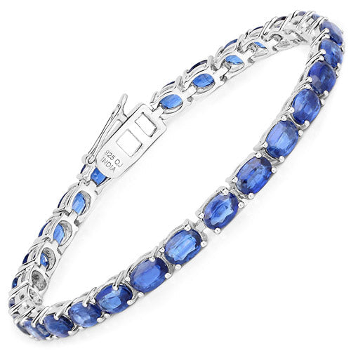 15.66 Carat Genuine Kyanite .925 Sterling Silver Bracelet
