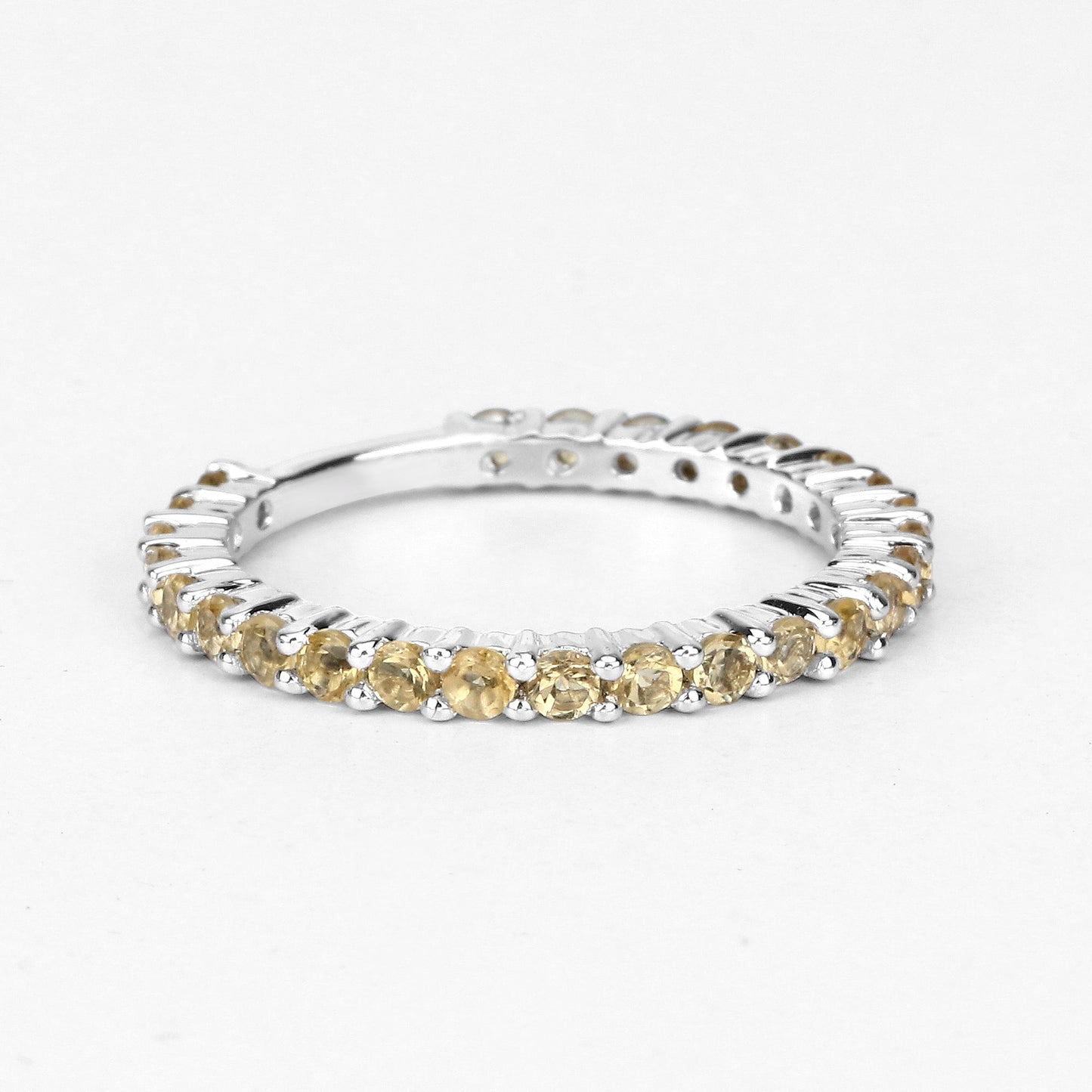 0.81 Carat Genuine Citrine .925 Sterling Silver Ring