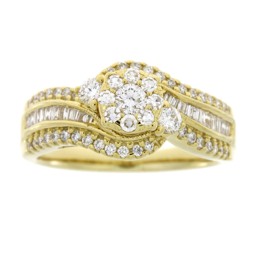 1.00ct Diamond Eng Only 14KT Yellow Gold