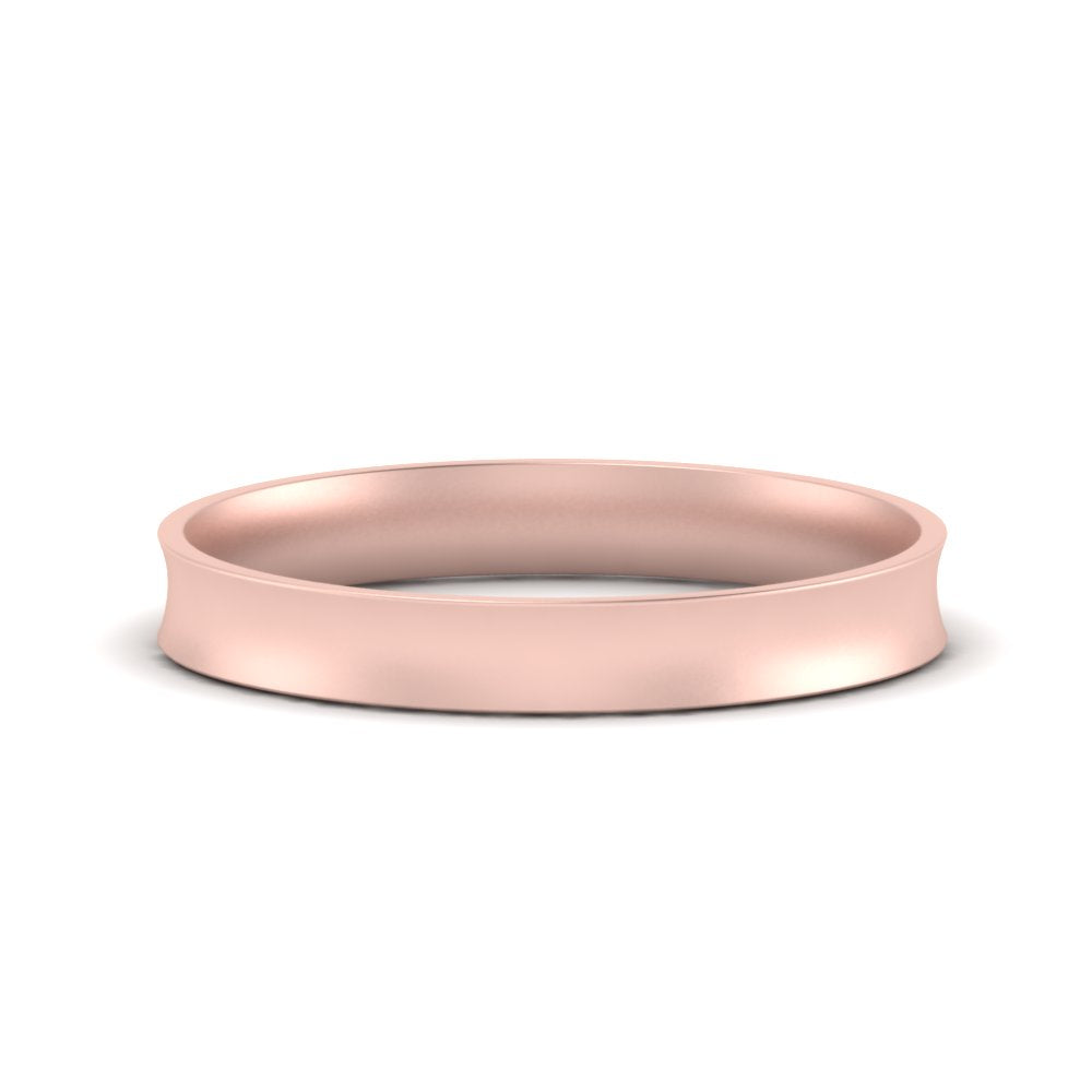 4 mm Comfort Fit Concave Mens Band