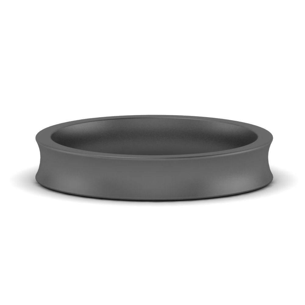 4 mm Comfort Fit Concave Mens Band