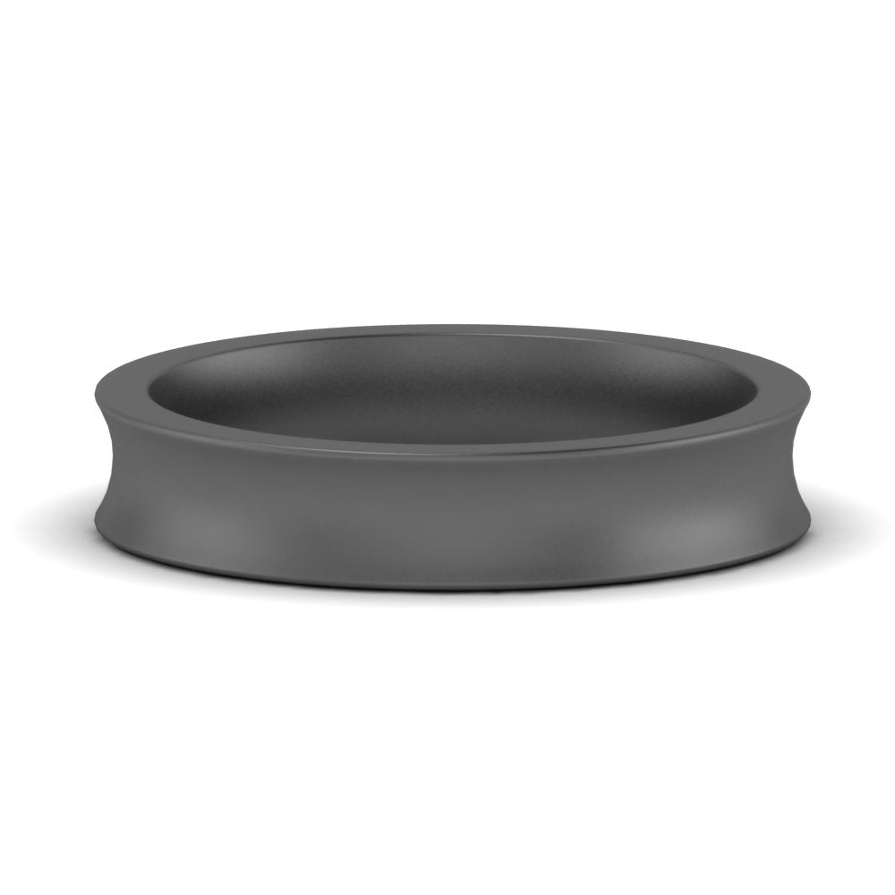 4 mm Comfort Fit Concave Mens Band