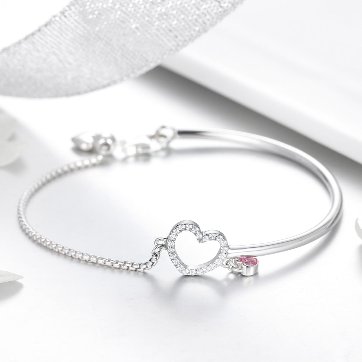 925 Sterling Silver Bracelet 19cm for Women