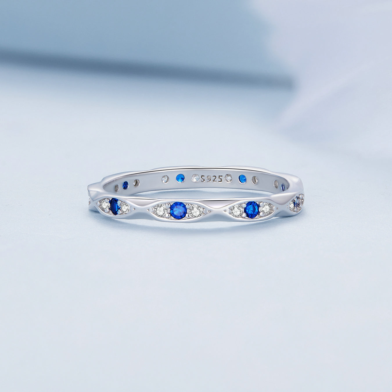 925 Sterling Silver Pavé Setting CZ Ring Size 6.0 for Women