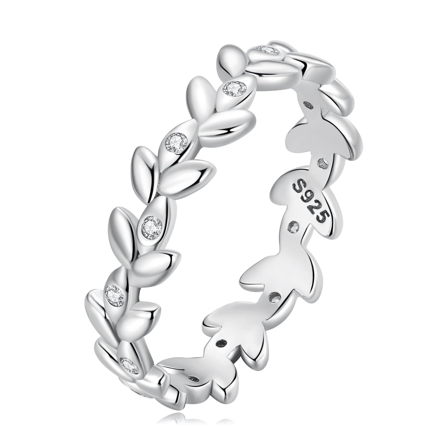 925 Sterling Silver Ring with CZ - Size 6.0 - Classic Style for Women
