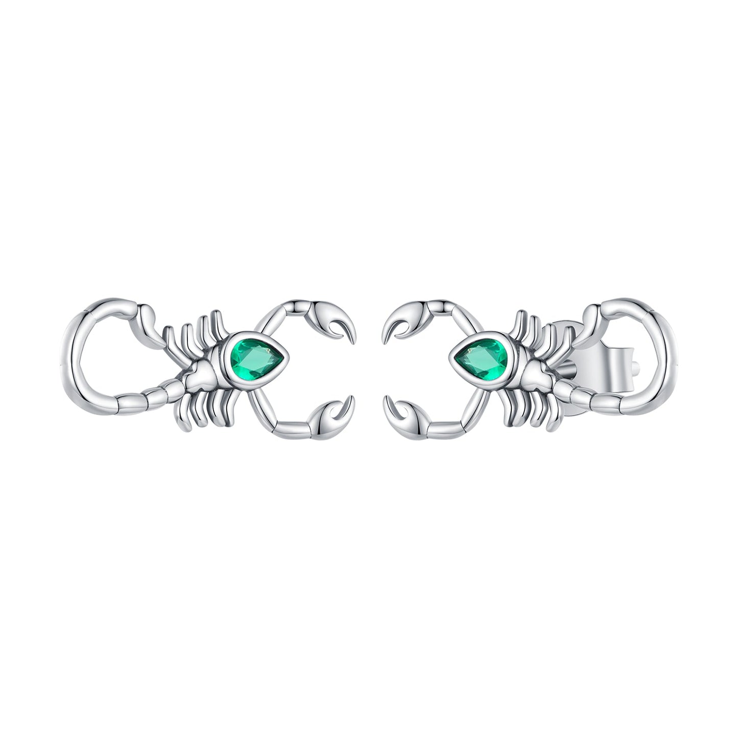 925 Sterling Silver Earrings with Pavé Setting CZ and Oxidized Finish for Women