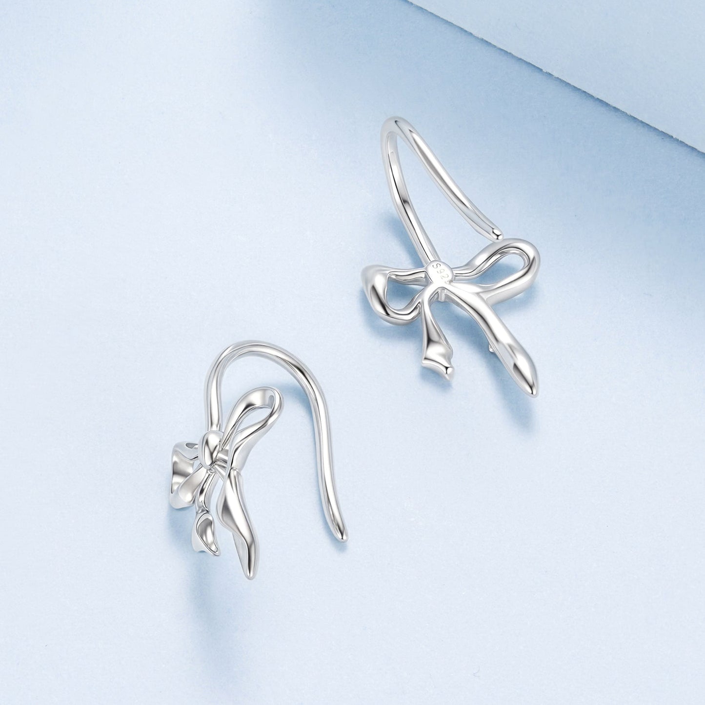 925 Sterling Silver Earrings 1.8cm x 1.0cm for Women