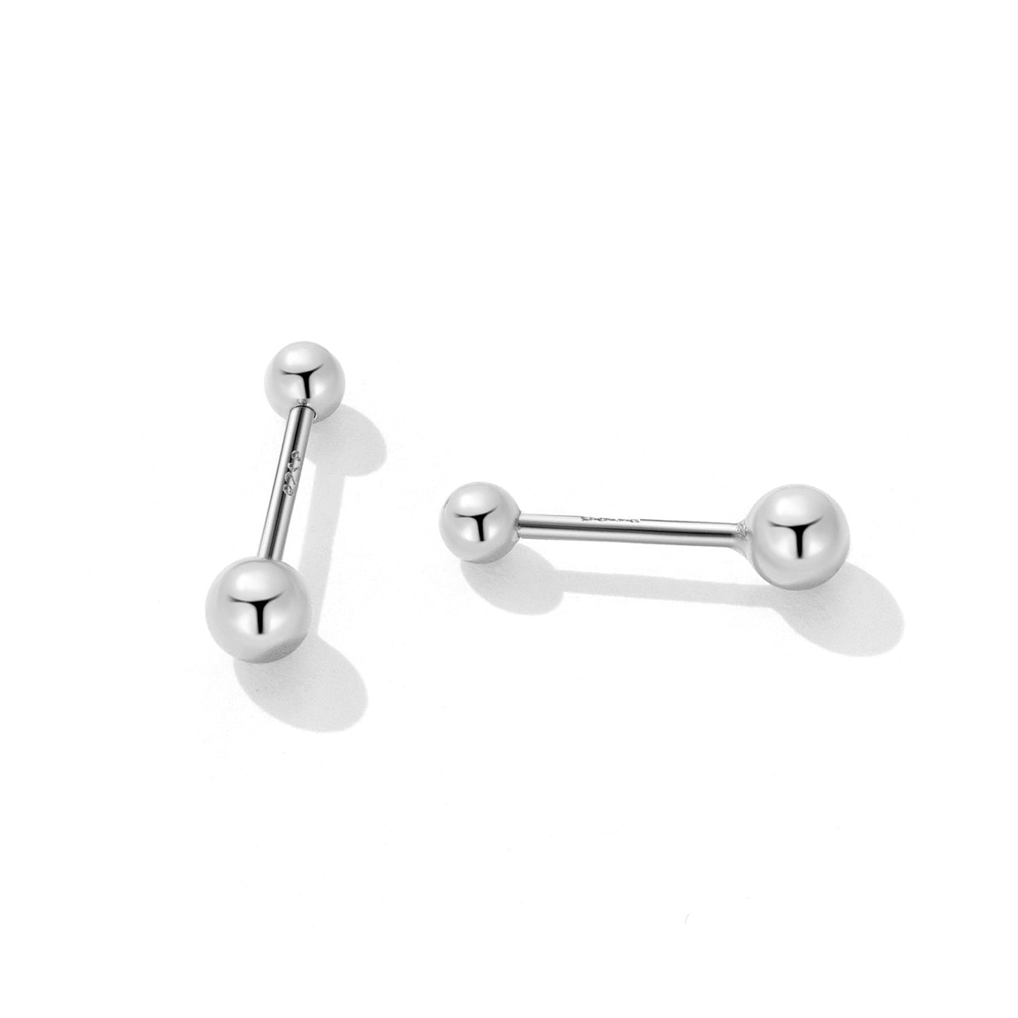 925 Sterling Silver Plated Platinum Dangle Earrings for Women