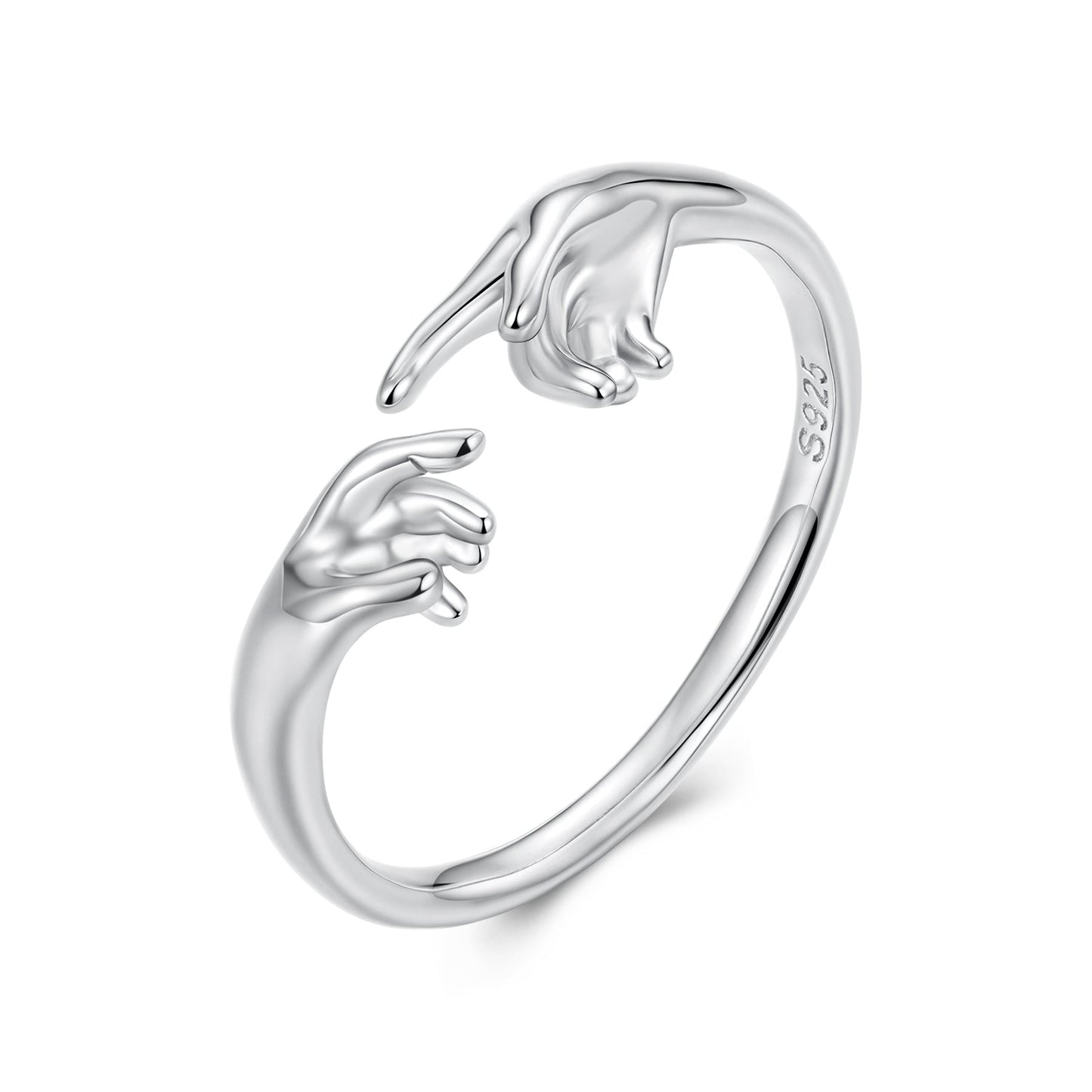925 Sterling Silver Plated White Gold Ring for Women